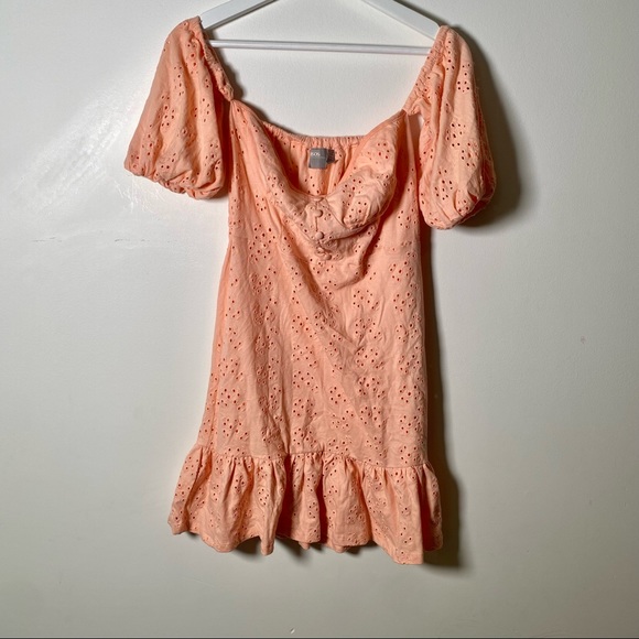 ASOS DESIGN broderie off the shoulder dress - Picture 2 of 7